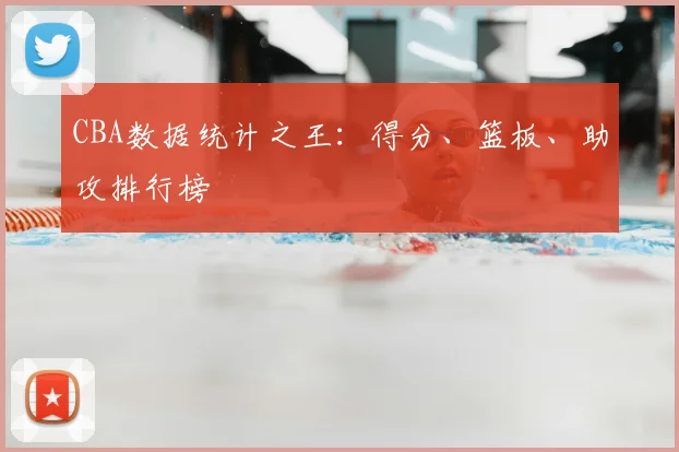 CBA数据统计之王：得分、篮板、助攻排行榜